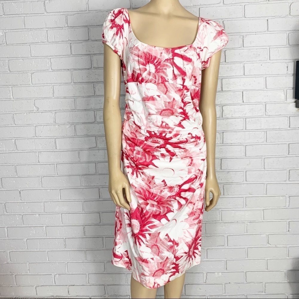 Suzi Chin For Maggy Boutique Ruched Floral Dress